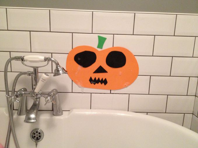 Bathtime Halloween Pumpkins