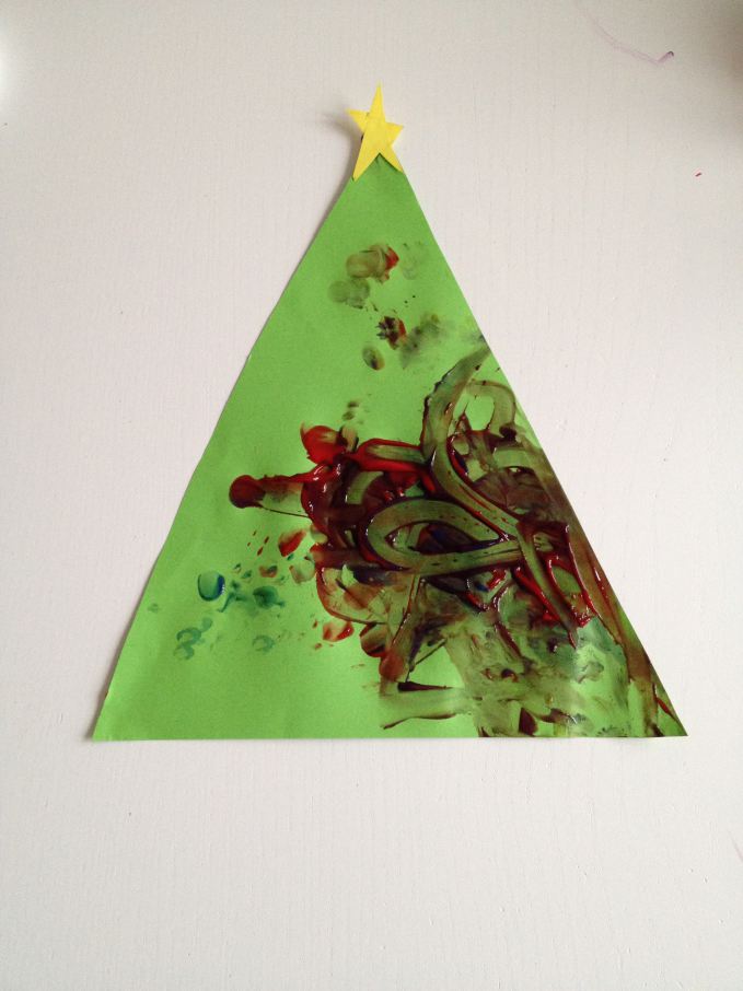 Finger Paint Christmas Tree