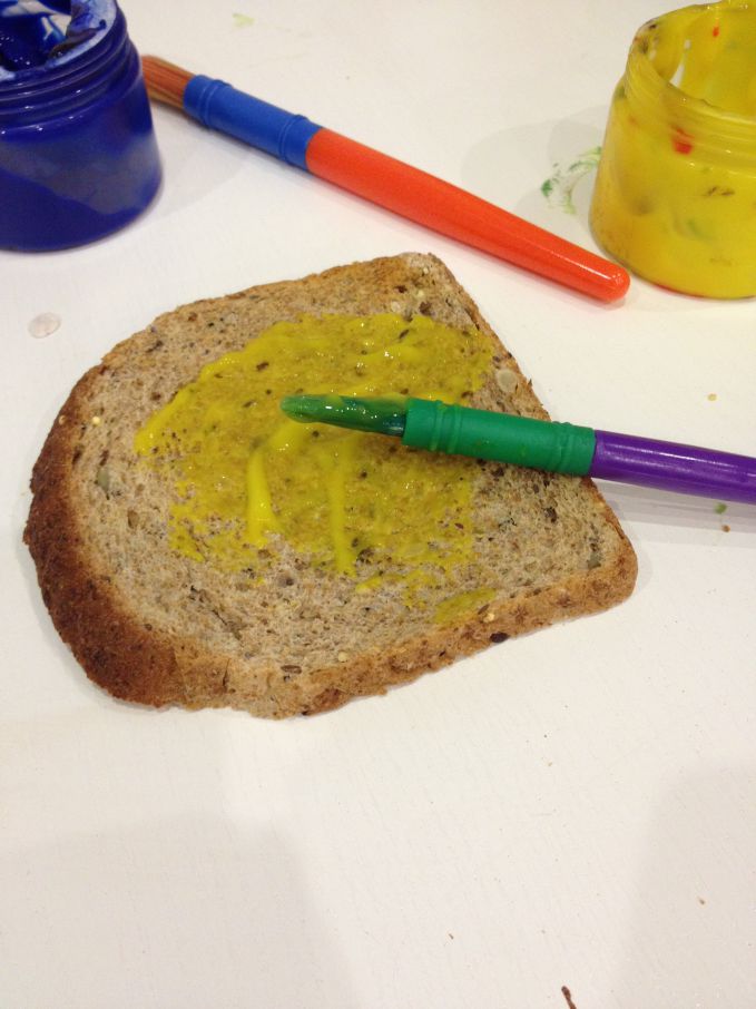 Painting Fillings On Toast