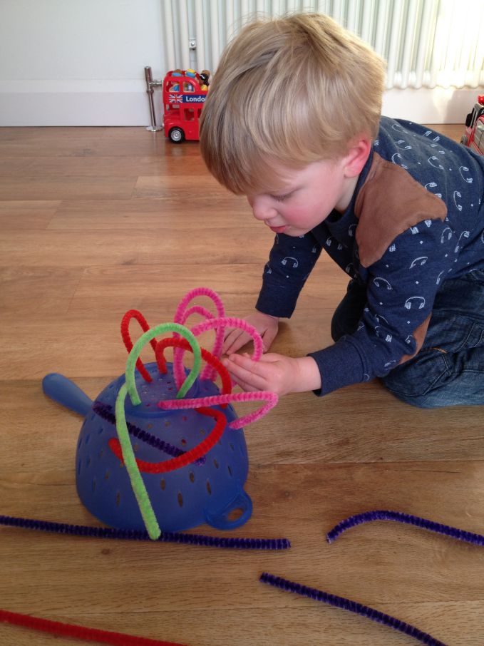 Pipe Cleaners and Colander