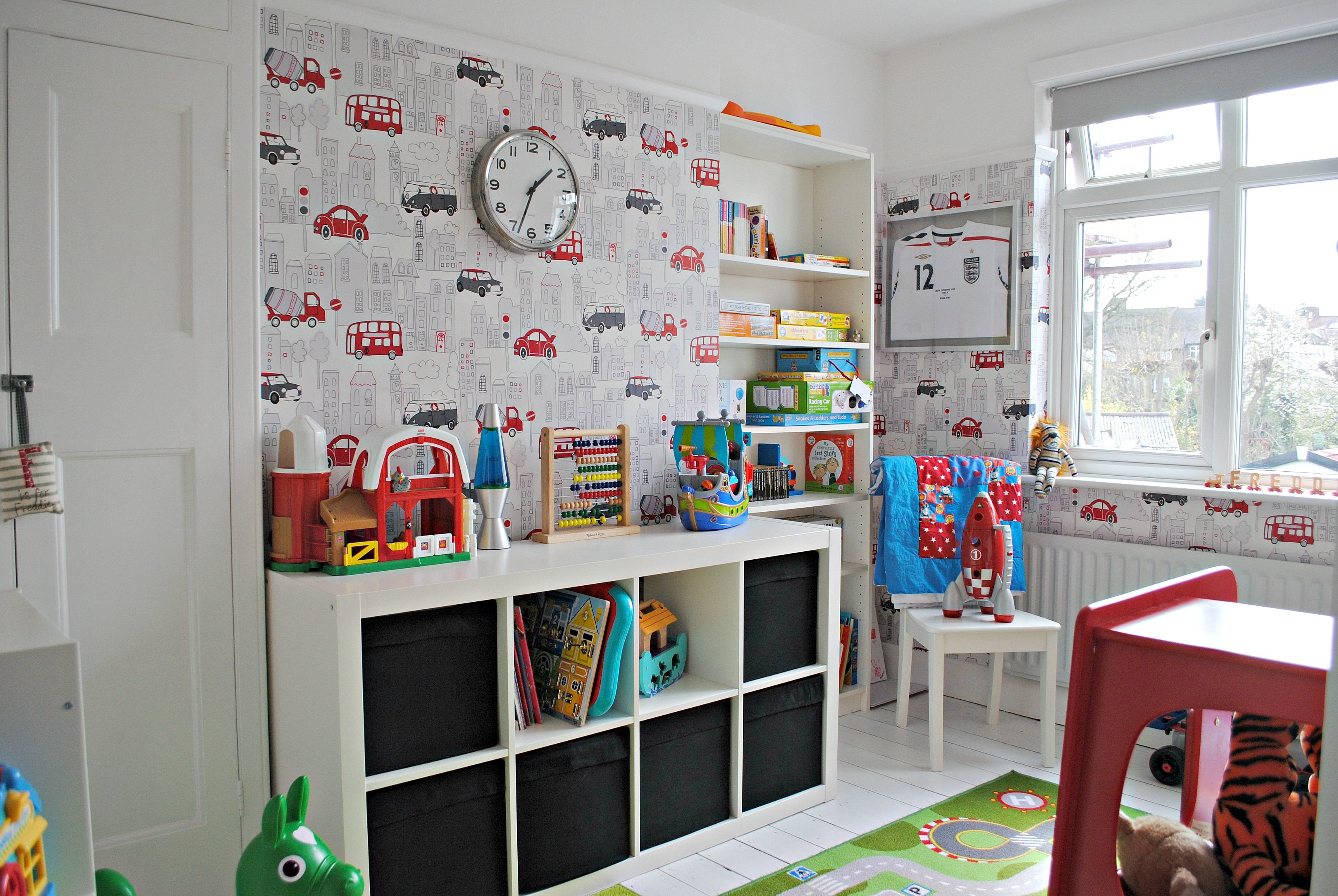 Freddie's Bedroom - Fire Engine Bed - The Spirited Puddle Jumper