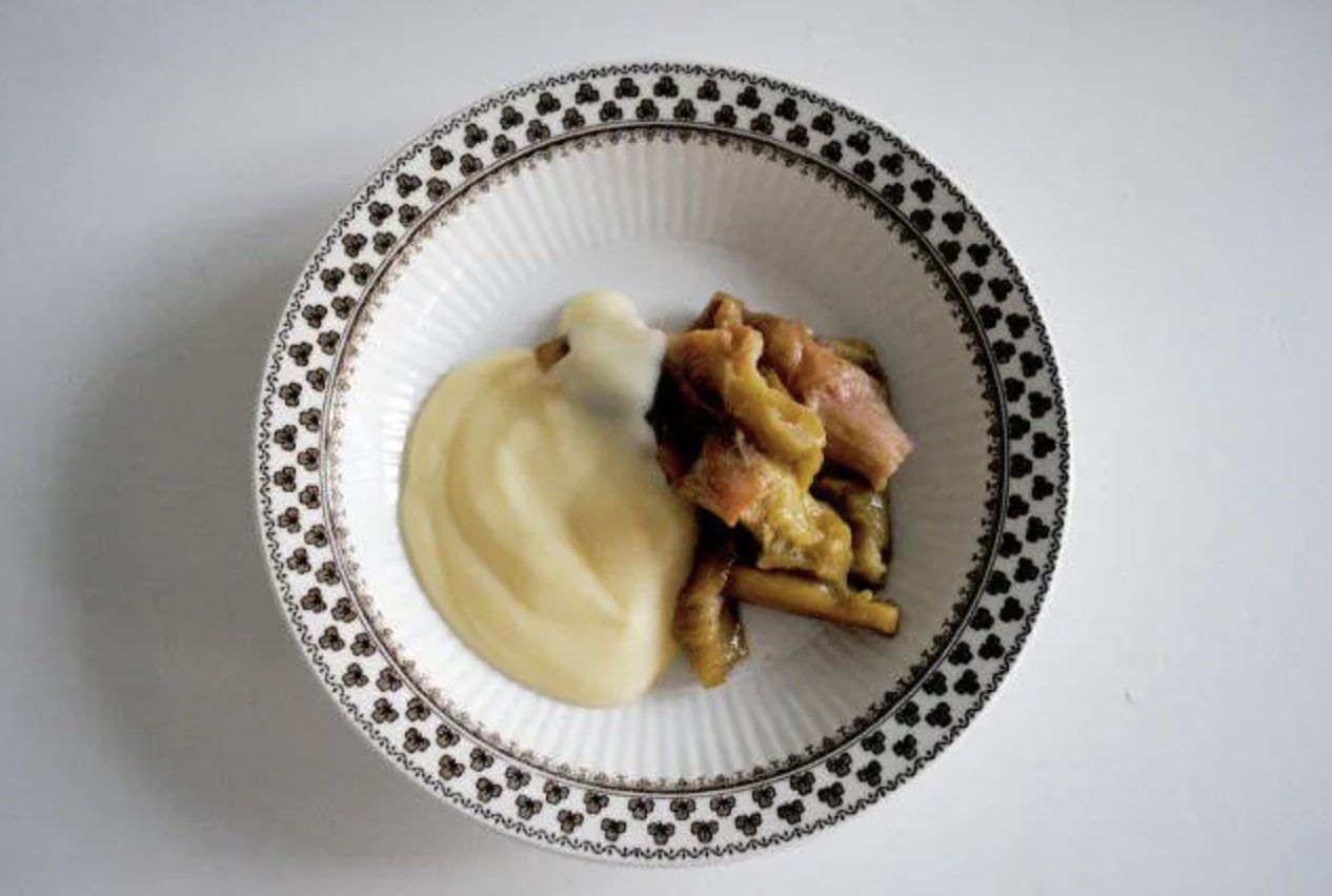 roasted rhubarb