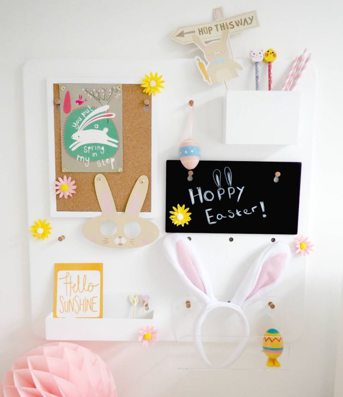 Easter Pegboard Styling