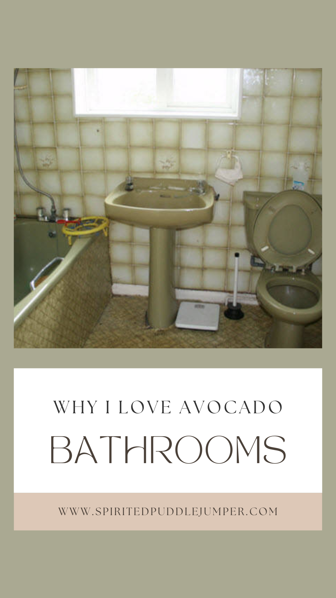 Avocado bathroom suite