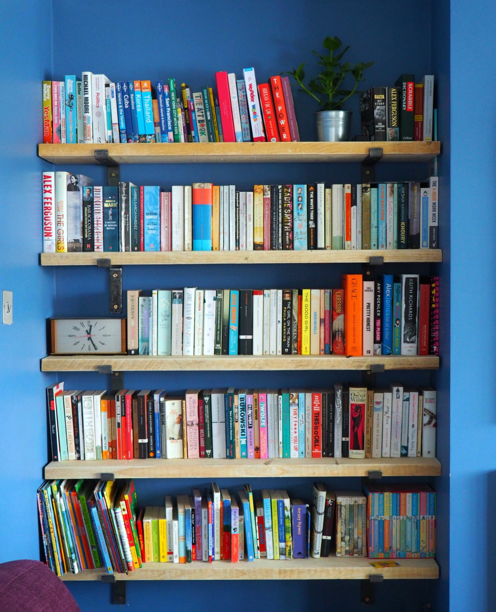 How to make DIY Scaffold Board Shelves - The Spirited Puddle Jumper